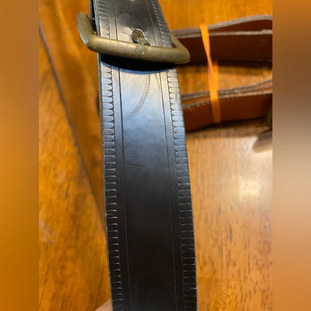 Kabota tractor‎ 15th anniversary buckle and leather bonded belt Size 46. Vintage